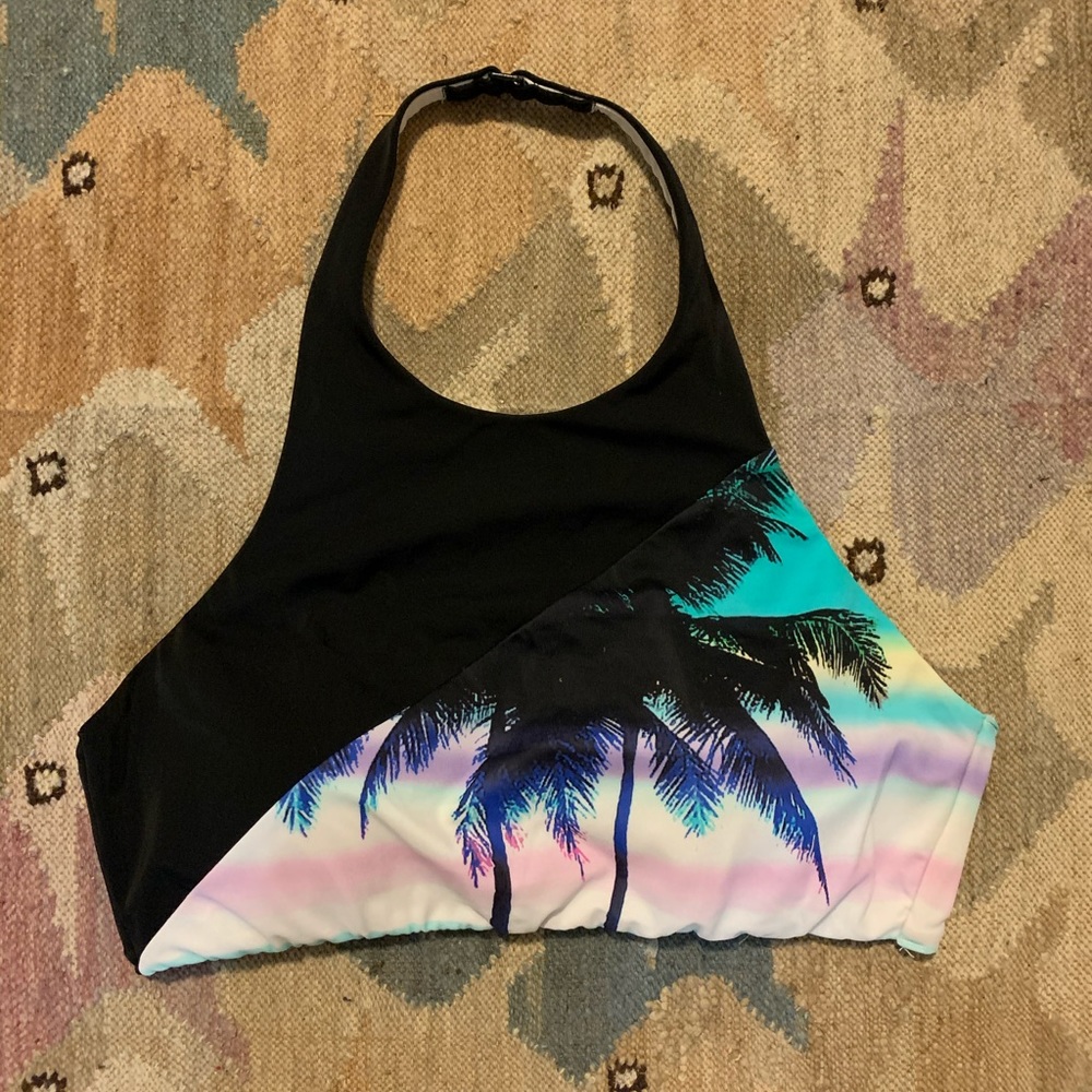 Victoria’s Secret Halter Palm Tree Swim Top